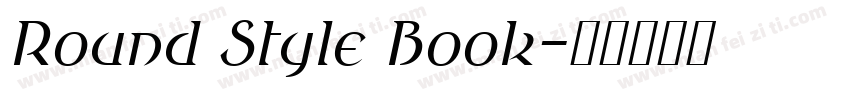 Round Style Book字体转换